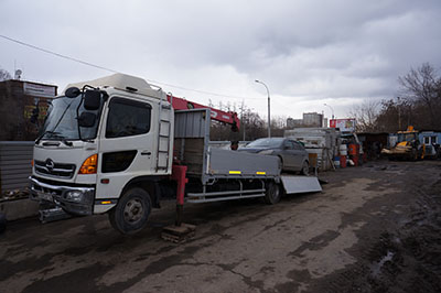 эвакуатор грузовой, эвакуатор 5 тонн, эвакуатор сходни, длина кузова